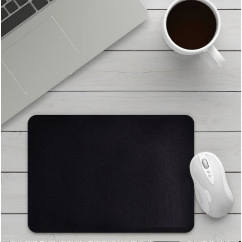 Mouse Pad Professional Office Mouse Pad For Laptop Computer Tablet PC Black 22cm x 18cm