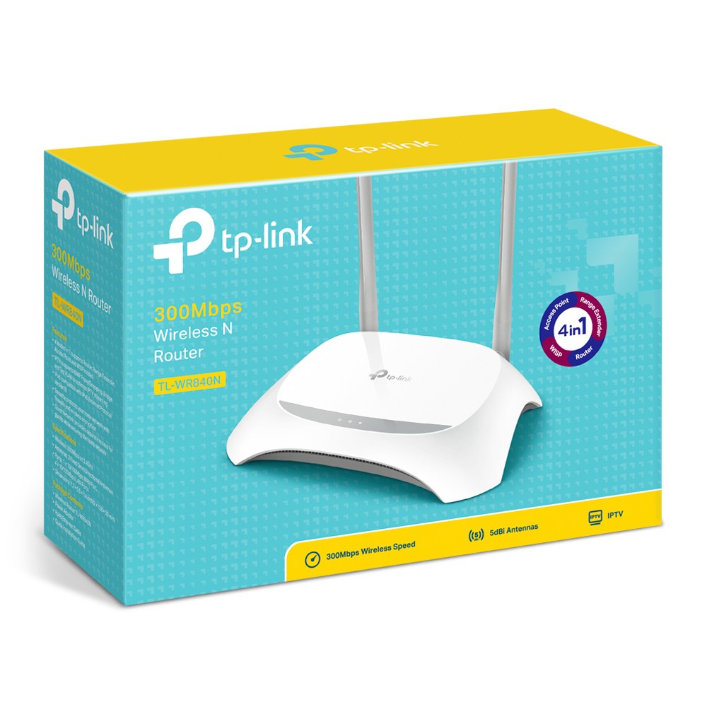 TP-Link TL-WR840N 300Mbps Wireless N Router 4 In 1 WIFI