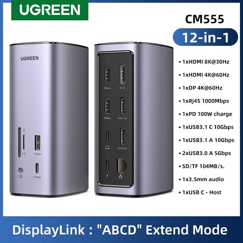 Ugreen USB-C 13-In-1 Adapter DOCKING STATION PRO