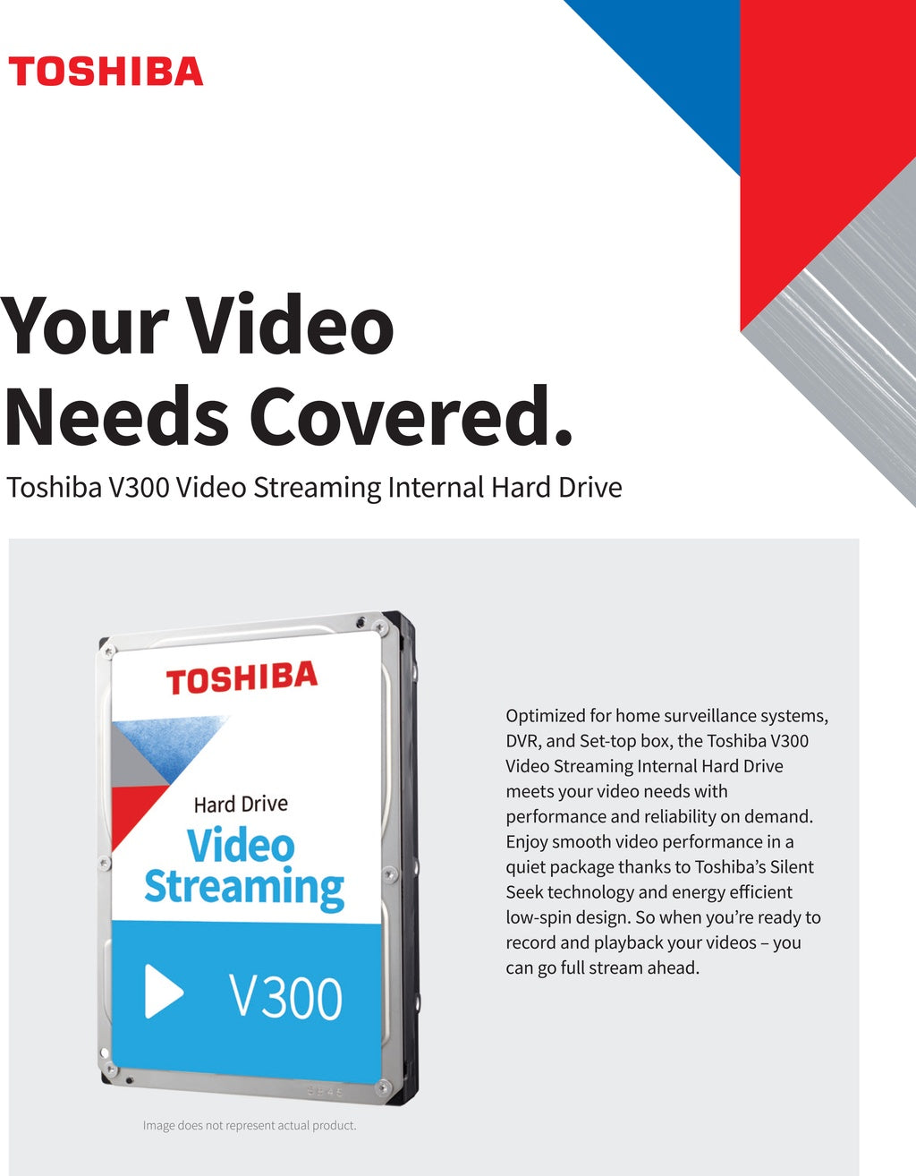 Toshiba V300 Video Streaming / S300 Surveillance Internal Hard Disk SATA III 6.0Gbit/s HDD