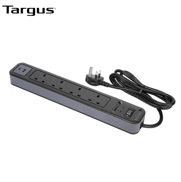 Targus APS20AP Surge Protector SmartSurge Plus 4 Plugs and USB Type C Ports (APS20AP-50)