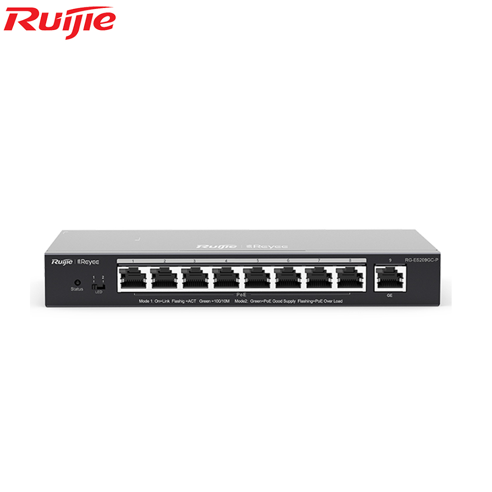 Ruijie Reyee RG-ES209GC-P 9-Port Gigabit Smart Cloud Mananged PoE Switch
