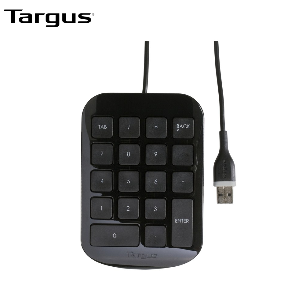 Targus TG-AKP10 AKP10  Wired USB Numeric Full Size Keypad Number Pad Support Windows (AKP10AP-50)