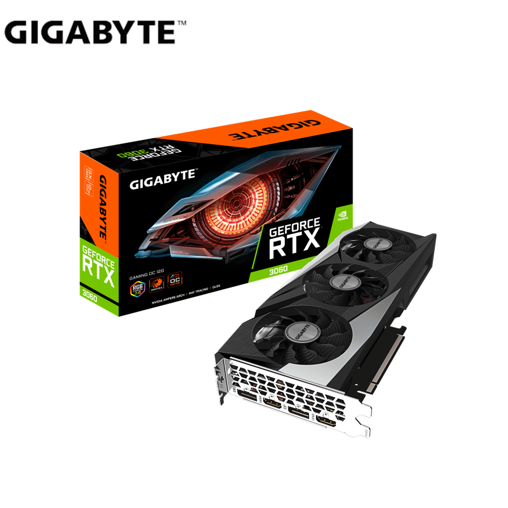 Gigabyte GV-N3060 OC-12GD GEFORCE RTX3060 12GB DDR6X 192BIT Graphic Card