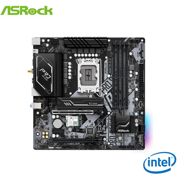 Asrock B660M Pro RS/ax INTEL B660 LGA1700 M-ATX Intel Motherboard