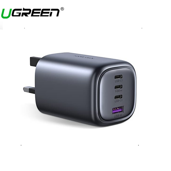 Ugreen 100W USB C Charger Plug 4-Port GaN Type C Fast Wall Power Adapter