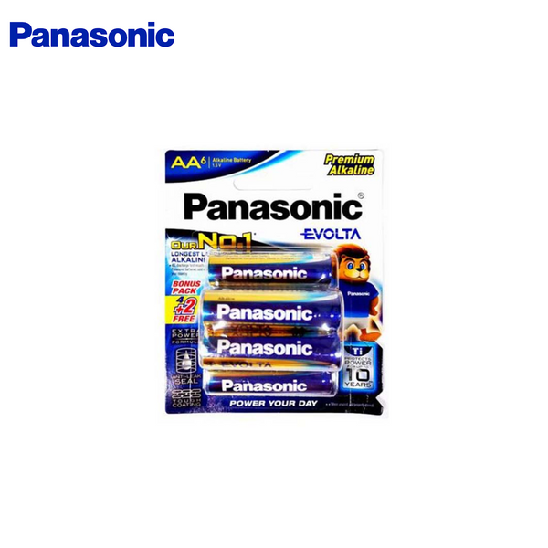 Panasonic Evolta AA Size 6pcs Pack Alkaline Battery LR6EG/6B2F