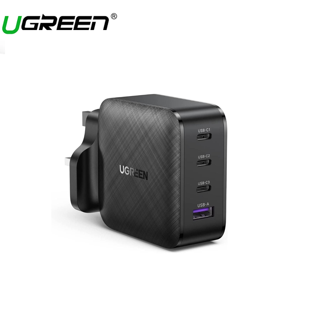 Ugreen 65W UK Wall Charger 4 Ports Type C Fast Charging Wall Power Adapter