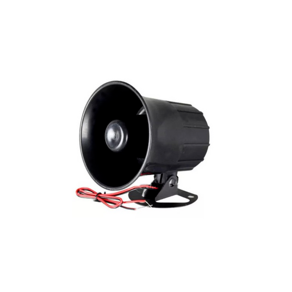 Wired Alarm Siren Horn Outdoor Home Alarm System Security black