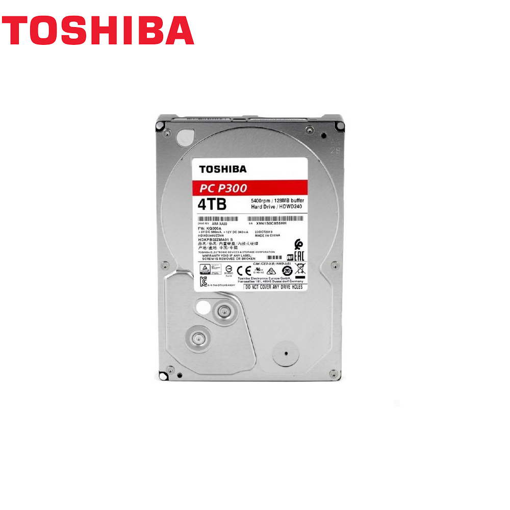 Toshiba 1TB, 2TB & 4TB Surveillance Internal Hard Disk 3.5" SATA 6.0Gbit/S 5400rpm /7200rpm