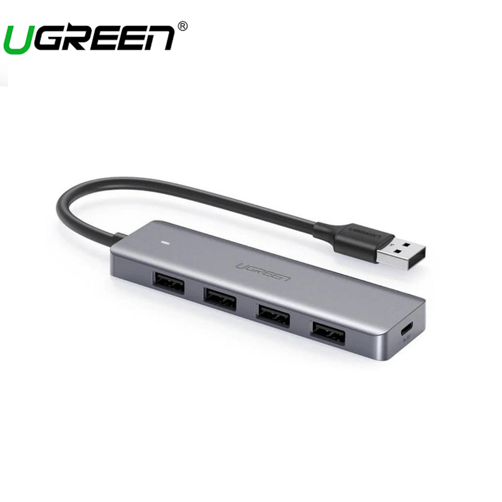 Ugreen 4 Ports USB 3.0 Hub 4 USB 3.0 5Gbps Data Transfer External USB Power Supply