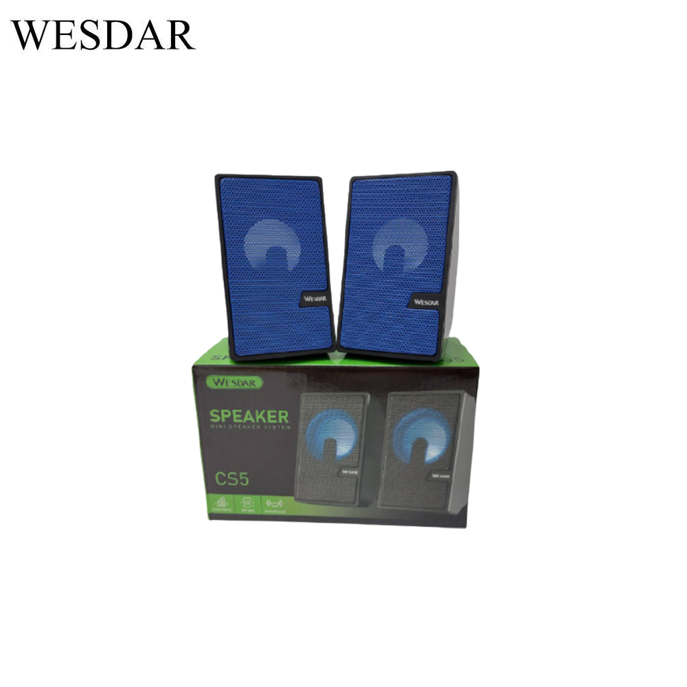Wesdar CS5 USB Laptop Desktop Gaming Speaker with LED Light