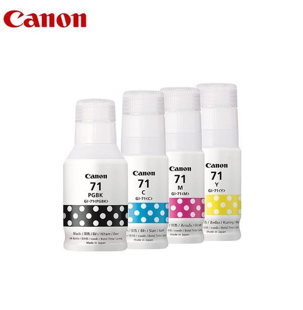 Canon GI-71 Ink Refill Cartridge (Black/Cyan/Magenta/Yellow)