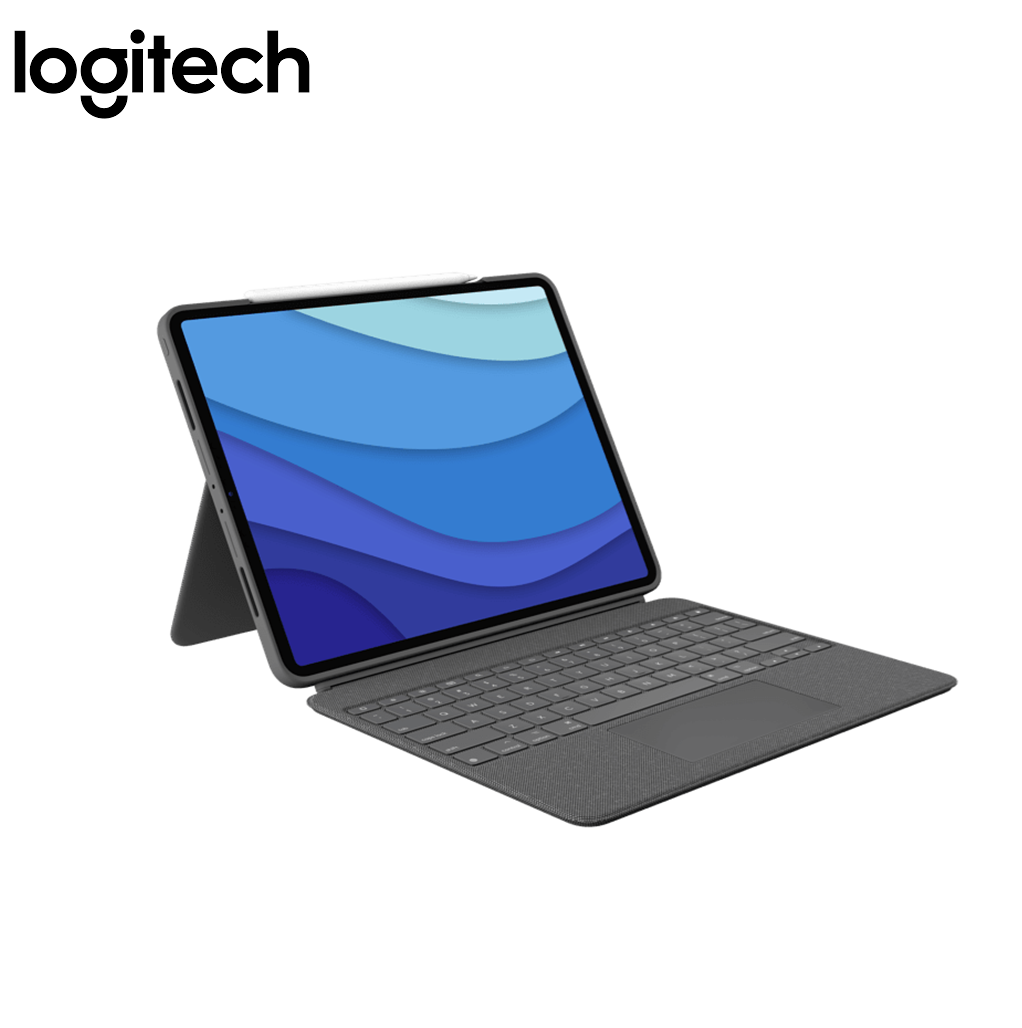 Logitech Combo Touch iPad 7th - 9th Gen, iPad Pro 11", iPad Pro 12.9'', iPad Air 4th Gen Keyboard Case with Trackpad